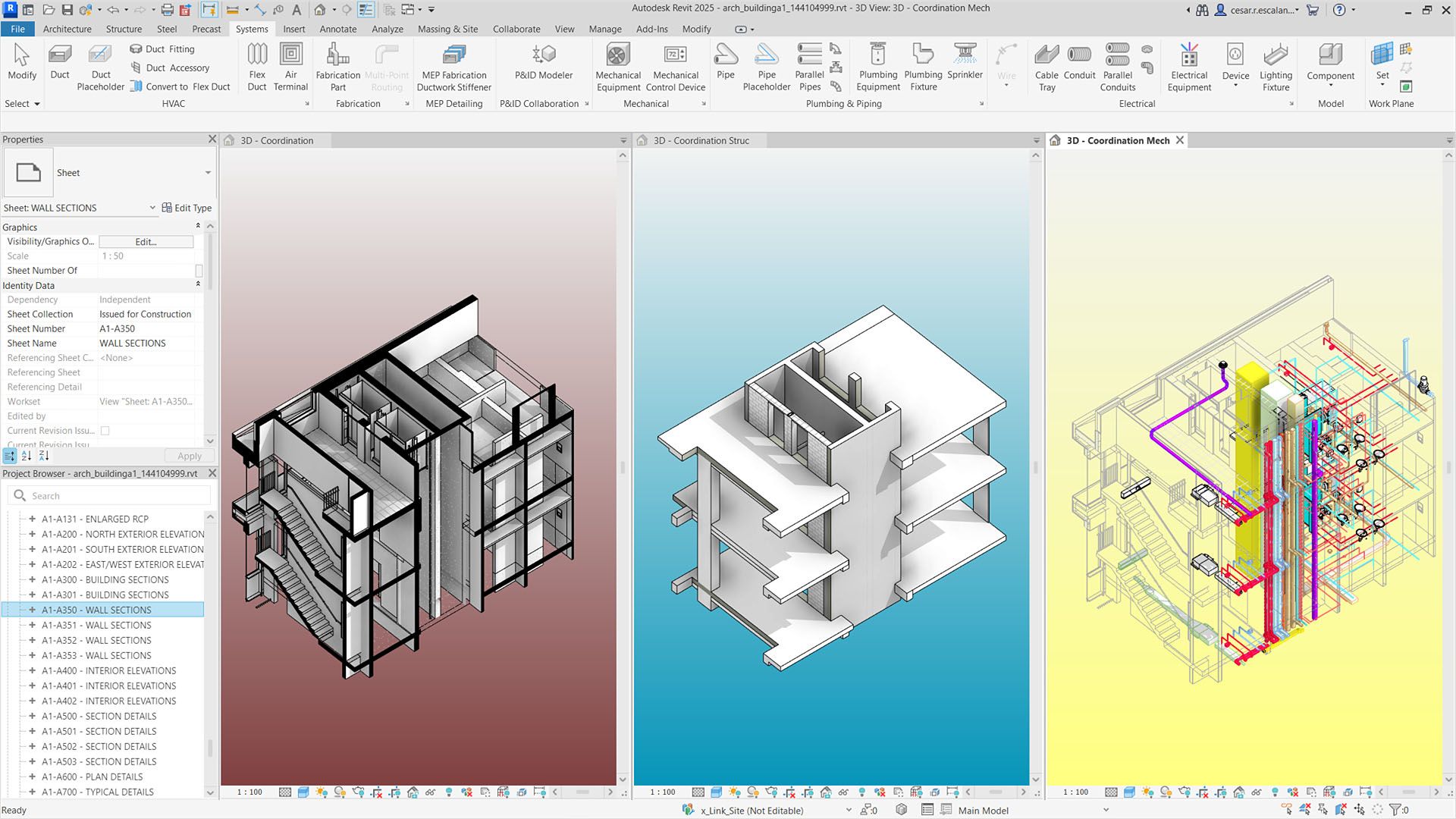 BIM model on monitor — 5D BIM and cost automation